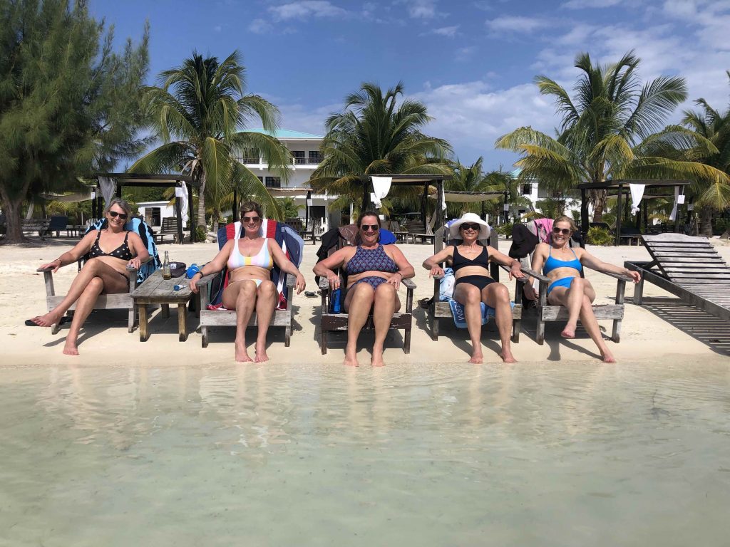 Chilling at Northside Beach Club - one of the 25 things to see and do on Caye Caulker