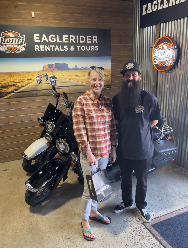With Brandon from Eagle Rider, San Diego