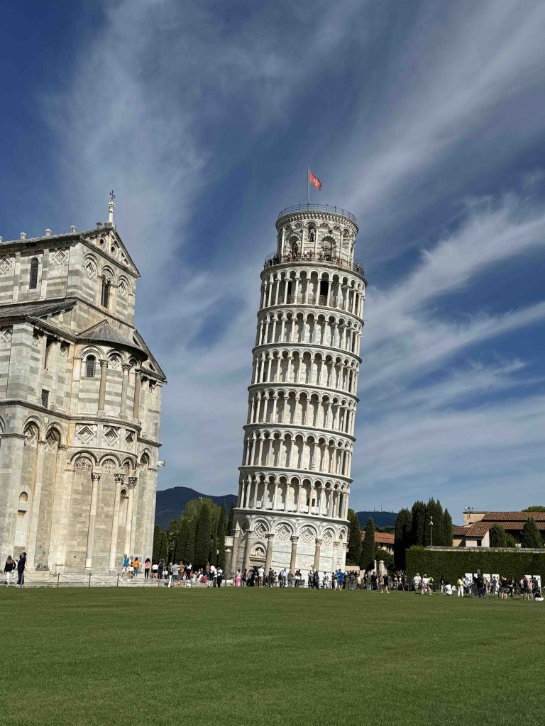 Leaning tower of Pisa in Pisa Italy