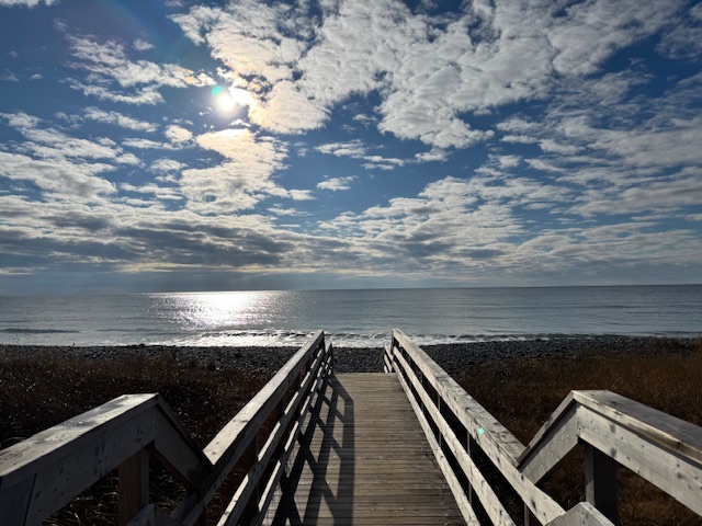 Walkway down to Lawrencetown Beach