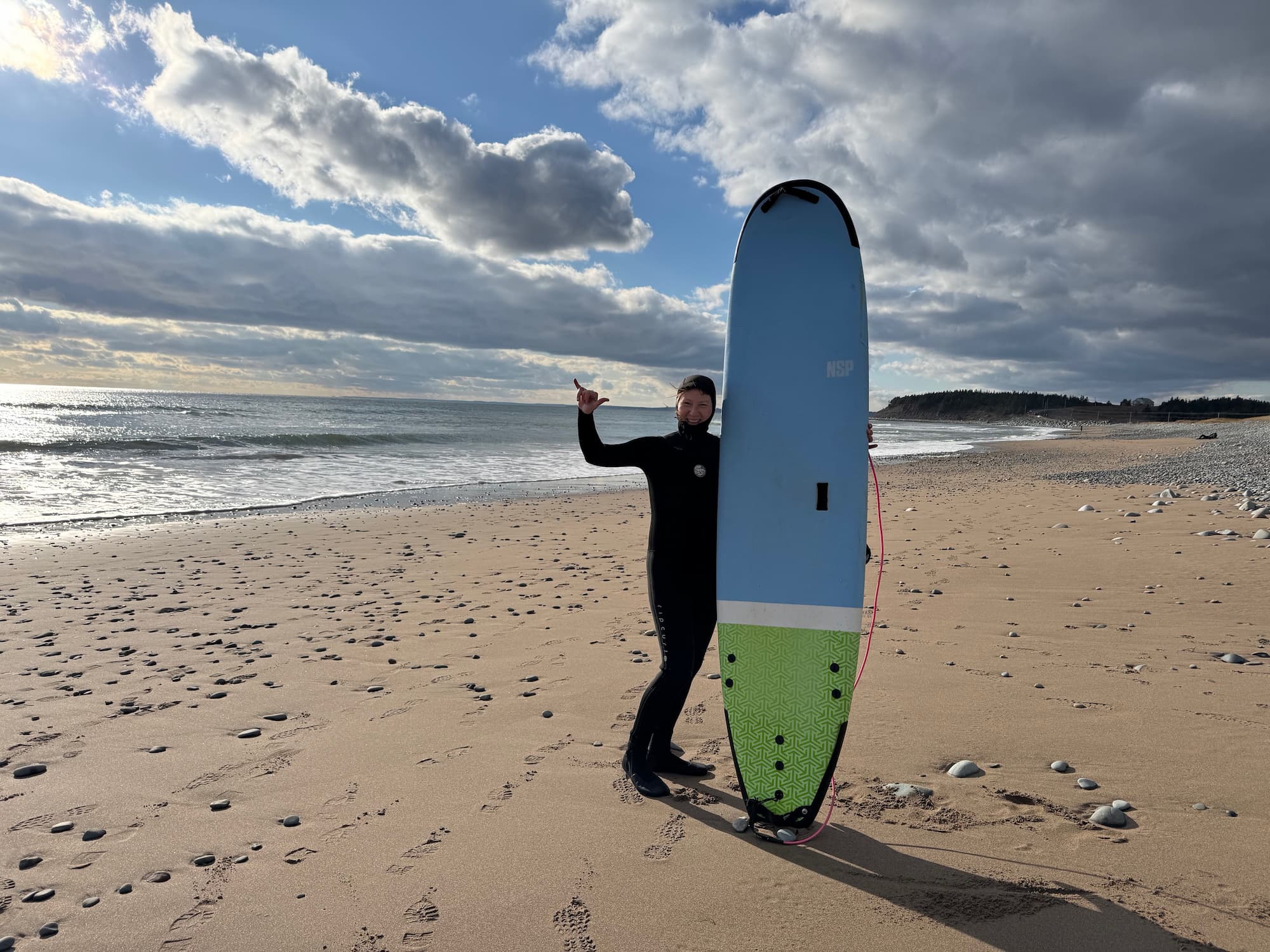 Surfing Lawrencetown - Mary
