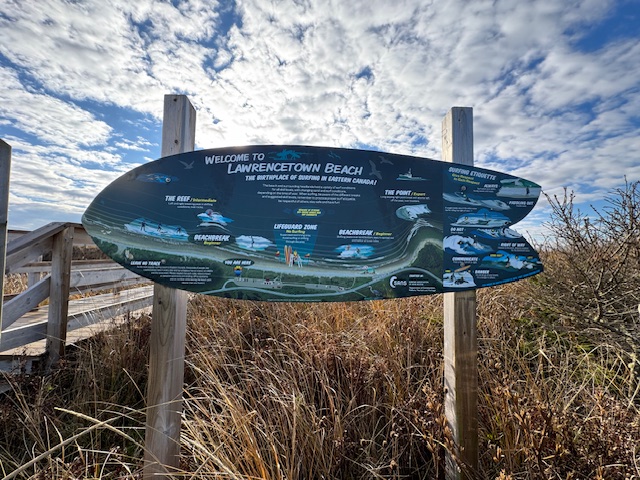 Lawrencetown Beach surf sign