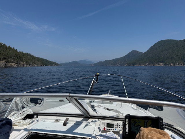 On way to Princess Louisa Inlet, Jervis Inlet from Pender Harbour