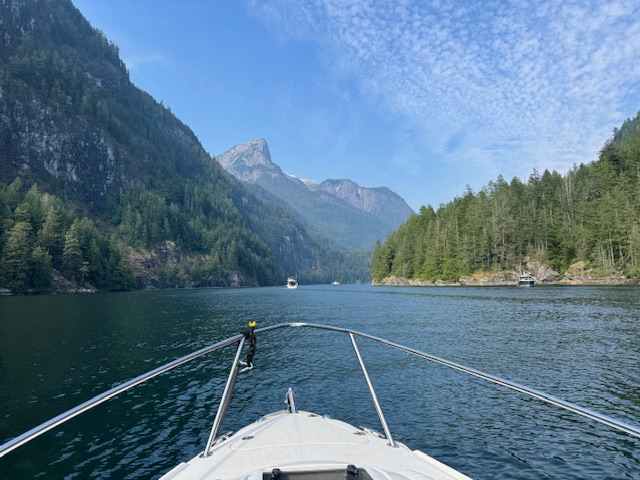 Heading into Princess Louisa Inlet