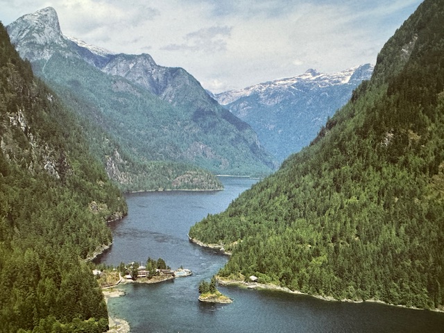 Princess Louisa Inlet view from air