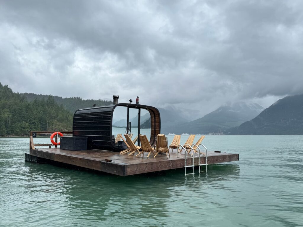 Squamish floating sauna
