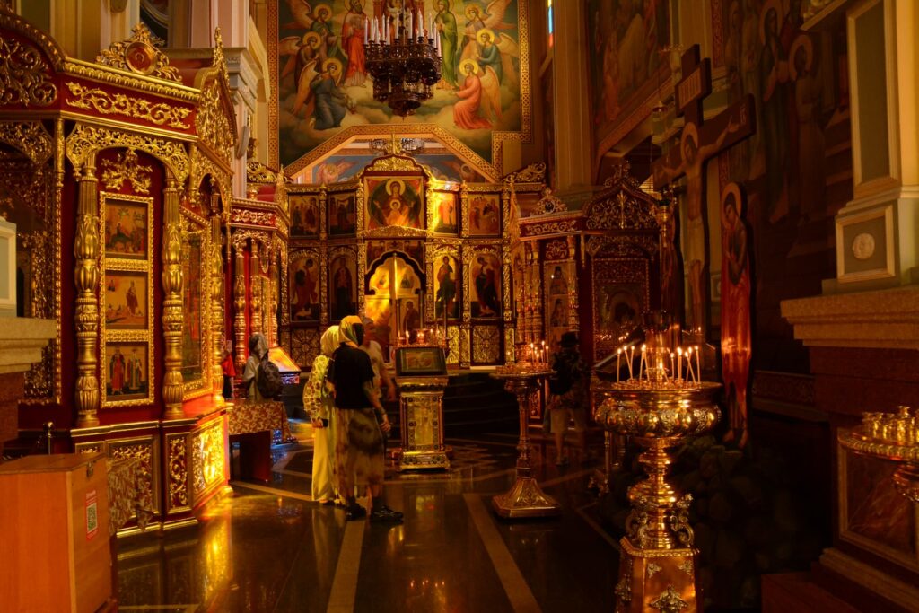 Inside Zenkov Cathedral