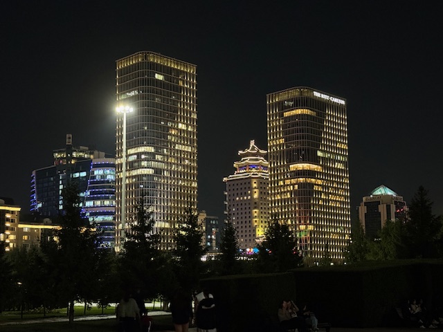 City lights, Astana