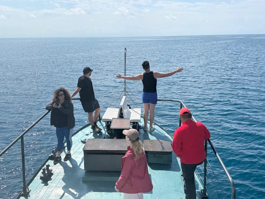 Boat on Issyk Kul Lake