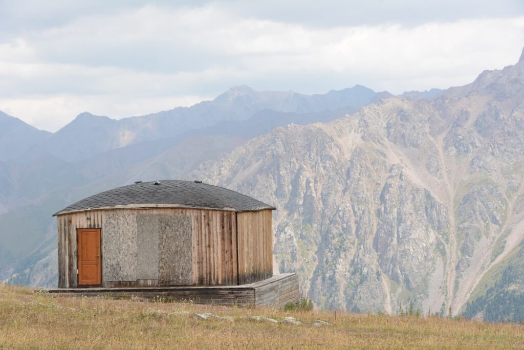 Hut, Tian Shan mountains